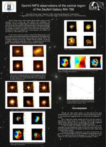 Gemini NIFS observations of the central region of the Seyfert Galaxy Mrk 766 Astor João Schönell Júnior¹, Rogemar A. Riffel¹, Thaisa Storchi-Bergmann², Cláudia Winge³. 1 – Universidade Federal de Santa Maria, 2