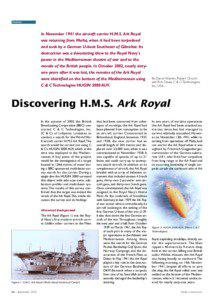 Side-scan sonar / Watercraft / Autonomous underwater vehicle / British Armed Forces / HMS Ark Royal / German battleship Bismarck / Royal Navy / United Kingdom / Diving equipment / Sonar