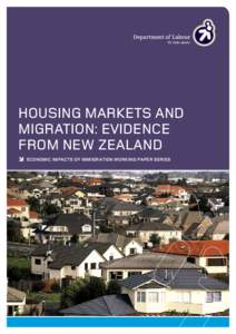 Housing Markets and Migration: Evidence from New Zealand ECONOMIC IMPACTS OF IMMIGRATION WORKING PAPER SERIES  HOUSING MARKETS AND