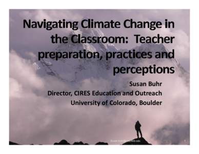 The CIRES Outreach Program: Involving Research Scientists in K-12 Education