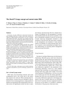 Acta Neurochir[removed]Suppl] 95: 33–37 6 Springer-Verlag 2005 Printed in Austria The BrainIT Group: concept and current status 2004 P. Nilsson, I. Piper, G. Citerio, I. Chambers, C. Contant, P. Enblad, H. Fiddes, T. H