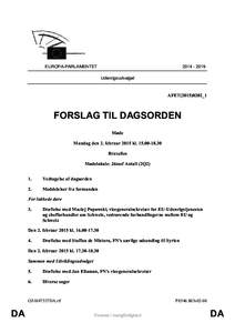 EUROPA-PARLAMENTET[removed]Udenrigsudvalget  AFET(2015)0202_1
