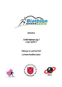Invitation North American Cup 5 Coupe Québec 4 Febru February 1st and 2nd