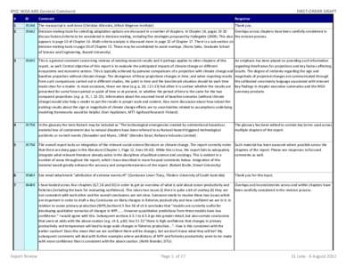 IPCC WGII AR5 General Comment  FIRST-ORDER DRAFT #