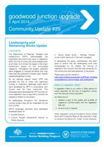 Microsoft Word - Goodwood Junction Update Number[removed]April 2014 FINAL