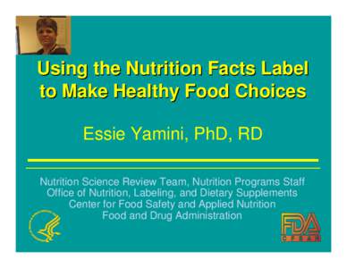 Food and drink / Nutritional rating systems / Nutrition facts label / Food energy / Food / Dietary Reference Intake / Serving size / Dietary supplement / Diet / Nutrition / Health / Medicine