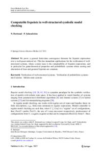 Form Methods Syst Des DOIs10703y Computable fixpoints in well-structured symbolic model checking N. Bertrand · P. Schnoebelen