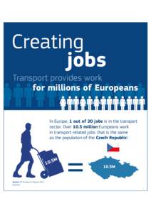 Creating jobs Transport provides work for millions of Europeans