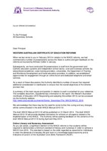 Microsoft Word - WACE Letter to schools from Patrick Garnett and Allan Blagaich 29 Novemb   .docx