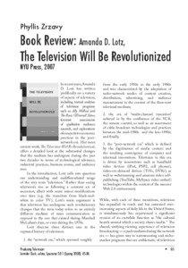 Knowledge / Post Network Era / Multi-Channel Transition / Network era / Lotz / Niche market / Video on demand / Marshall McLuhan / CBS / Television in the United States / Terminology / Television