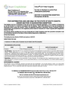 Microbiology / Environmental effects of pesticides / Pesticides / Soybean rust / Rust / Phakopsora pachyrhizi / Pesticide application / Spray / Soybean / Biology / Agriculture / Basidiomycota