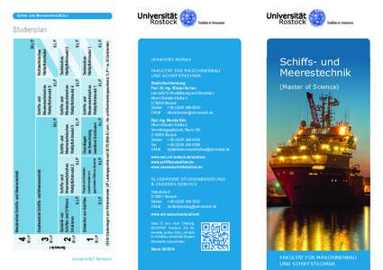 Schiffs- und Meerestechnik (M.Sc.)  1 Gilt für Studienbeginn zum Wintersemester; LP: Leistungspunkte nach ECTS (Maß für Lern-, Vor- und Nachbereitungsaufwand; 1 LP = ca. 30 Zeitstunden)