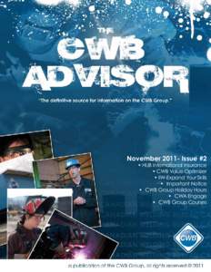 November[removed]Issue #2  • HUB International Insurance • CWB Value Optimizer • IIW-Expand Your Skills •	 Important Notice