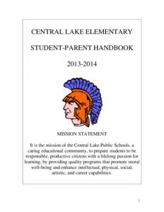 CENTRAL LAKE ELEMENTARY STUDENT-PARENT HANDBOOK[removed]