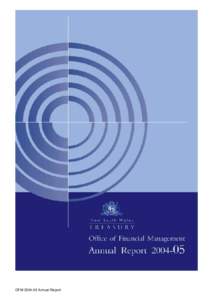 OFM[removed]Annual Report  The Hon Morris Iemma MP Premier and Treasurer Governor Macquarie Tower 1 Farrer Place