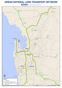 URBAN NATIONAL LAND TRANSPORT NETWORK ROAD - ADELAIDE Sturt Highway TWO WELLS