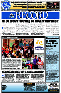 Big Blue Challenge Inside this edition: Your ‘$nack break’ money can make a real difference China changes student’s notions, page 2 Get tickets now for Dec. 5 feast, page 6