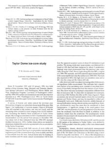 This research was supported by National Science Foundation rant DPPDick Kelly drafted the figure. References /ckert, R. P., JrSurficial geology and stratigraphy in Njord Valley, western Asgard Range, A