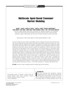 Multiscale agent-based consumer market modeling