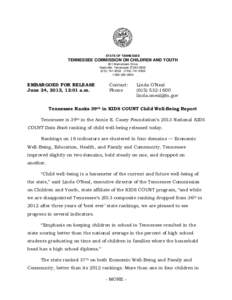 Microsoft Word - Tennessee Edited Press Release.doc