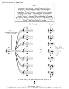 Musical notation / Tacet / PP