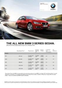 Microsoft Word - F30 BMW 3 Series Sedan 01 August 2013.doc