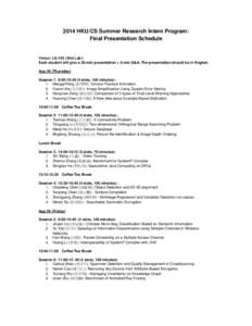 Microsoft Word[removed]Summer-Presentation Schedule-FNL