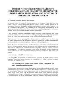 Games / Online gambling / Online poker / Unlawful Internet Gambling Enforcement Act / Internet Gambling Regulation /  Consumer Protection /  and Enforcement Act / Native American gaming / Full Tilt Poker / Poker Players Alliance / Gambling / Entertainment / Poker