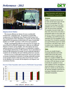 Performance[removed]Increase Mobility State Population with Access to Multimodal Transportation Purpose: