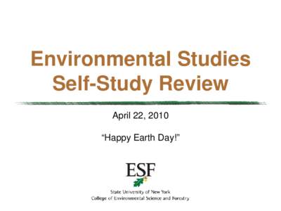 Environmental Studies Self-Study Review
