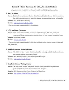 Microsoft Word - Research related resources for UCLA graduate students.doc