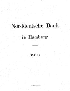 Norddeutsche Bank in Hamburgf[removed]W. GENTE, HAMBURG,