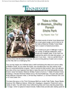The Tennessee Conservationist Magazine: Hiking the new 3-mile Woodland Trail at Meeman Shelby State Park