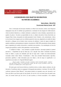 Anpuh Rio de Janeiro Arquivo Público do Estado do Rio de Janeiro – APERJ Praia de Botafogo, 480 – 2º andar - Rio de Janeiro – RJ