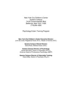 New York City Children’s Center Queens Campus[removed]Commonwealth Blvd Bellerose, New York[removed]4500