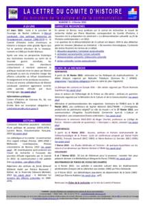 NUMERO 9 – 4 févrierA LA UNE 17 marsSuite à la parution de l’ouvrage de Noémi Lefebvre (« Marcel Landowski. Une politique fondatrice de