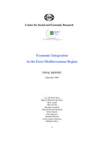 Economic Integration in the Euro-Mediterranean Region