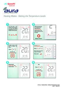 Heating Modes - Setting the Temperature Levels  1 2 When the temperatures