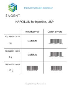 Discover Injectables Excellence  ® NAFCILLIN for Injection, USP