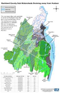 Rockland County Sub-Watersheds Draining away from Hudson  - Rivers and Streams Waterbody