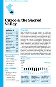 ©Lonely Planet Publications Pty Ltd  Cuzco & the Sacred Valley Cuzco............................. 194 Sacsaywamán232