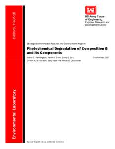 ERDC/EL TR-07-16, Photochemical Degradation of Composition B and Its Components