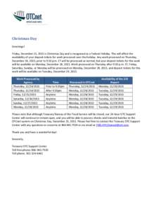 Holidays in the United States / Jewish and Israeli holidays 2000–2050 / Public holidays in Belize