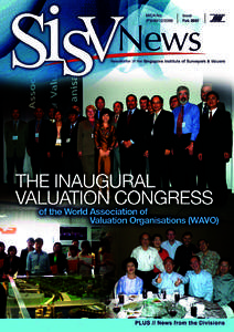 NEWS FROM THE SECRETARIAT  SISVnews SISV News is a quarterly newsletter of the Institute. It is distributed to members, students and friends of