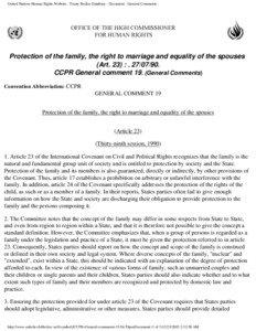 Divorce / Family / Human rights instruments / International Covenant on Civil and Political Rights / Human rights / Civil recognition of Jewish divorce / Marriage / Divorce in the United States / Alimony / Family law / Law / Behavior