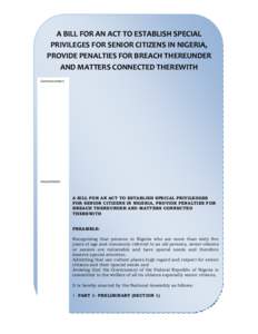 Microsoft Word - SPECIAL PRIVILEDGES FOR SENIOR CITIZENS BILLS