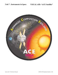 Unit 7 - Instruments in Space  Aurora Alive™ Enrichment Program VISUAL AID: “ACE Satellite”