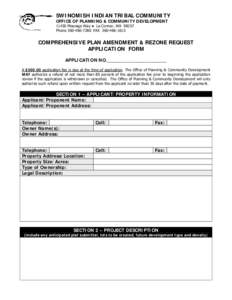 SWINOMISH INDIAN TRIBAL COMMUNITY OFFICE OF PLANNING & COMMUNITY DEVELOPMENTMoorage Way ● La Conner, WAPhoneFAXCOMPREHENSIVE PLAN AMENDMENT & REZONE REQUEST