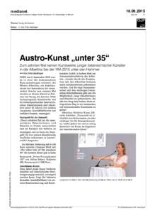 medianet Erscheinungsland: Österreich | Auflage: 66.000 | Reichweite: k.A. | Artikelumfang: mm²  Seite: 64
