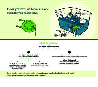 Does your toilet have a leak? It could be your flapper valve. overflow tube